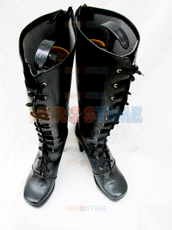DC Comics Catwoman Black Superhero Boots